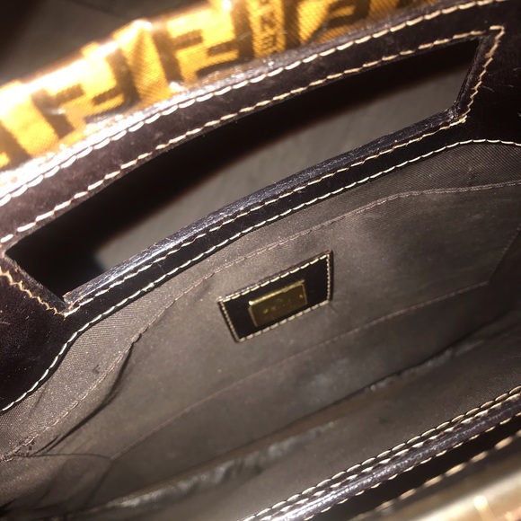 AUTHENTIC FENDI FF BAG 11” x 10.5” - Picture 5 of 13